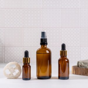 Various Facial Massage Oils. Natural cosmetics